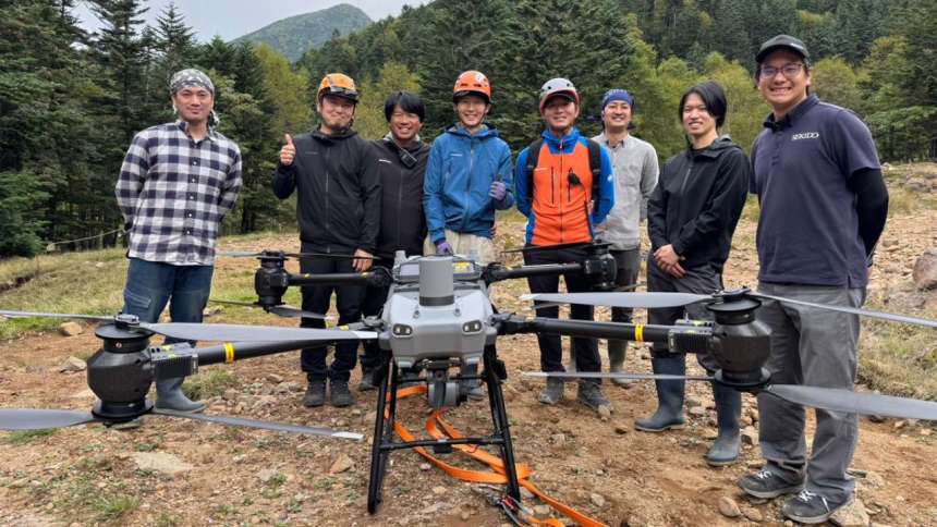 八ヶ岳で始動、日本初の“30kg運搬ドローン物流”社会実装
