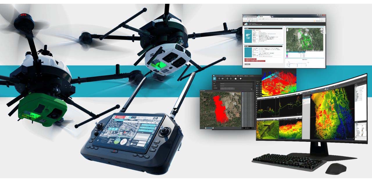 amuse oneself.Inc、ドローン搭載型グリーンLiDARと 産業向け国産ドローンの全国縦断ロードショーを開催