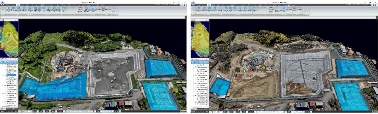 西松建設、五洋建設、KDDIスマートドローン、自動充電ポート付きドローン活用により遠隔で立坑内を「デジタルツイン」化