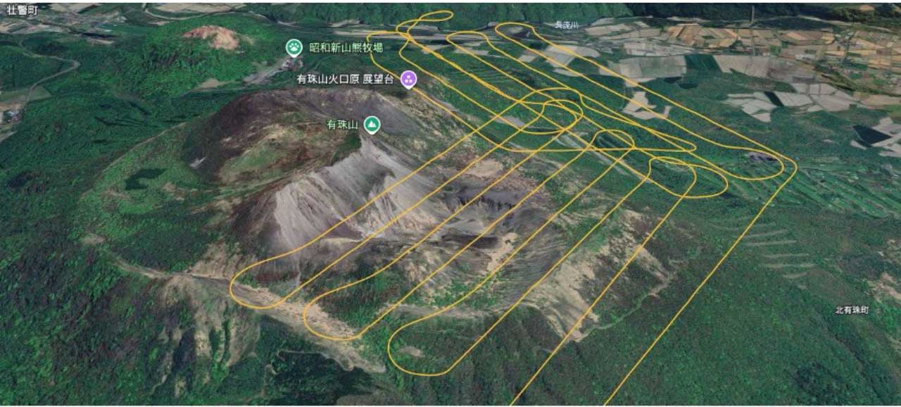 株式会社空解、日本初、 火山噴火を想定したVTOL型固定翼UAVによる長距離レーザー測量を実施