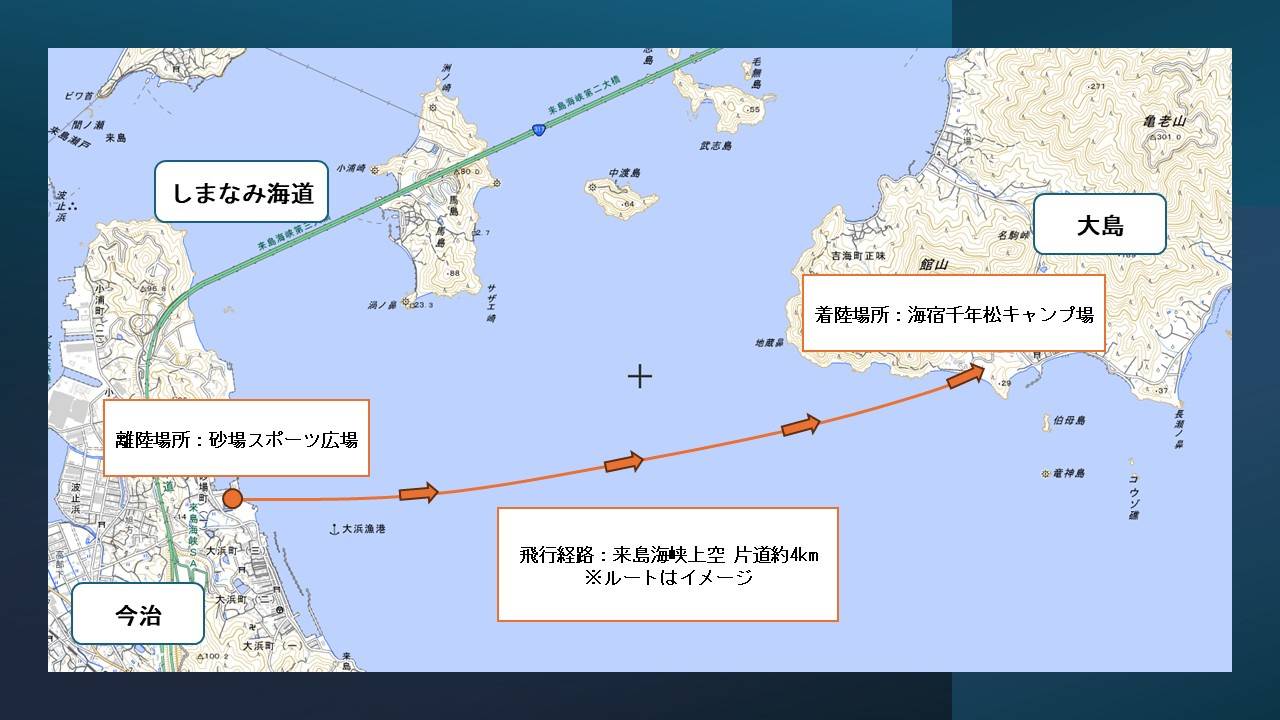 南海トラフ地震を想定――今治市からしまなみ海道沿線の大島へ「ドローンによる医療物資輸送」を実証。国家戦略特区の支援でレジリエンスを強化[愛媛県今治市]