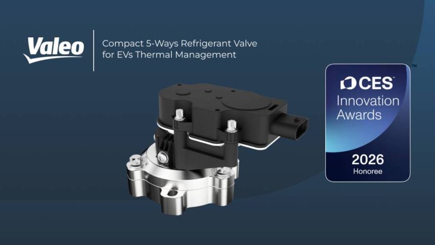 ヴァレオ、次世代電気自動車(EV)向けヒートポンプ・システムのコンパクト5方向冷媒バルブでCESイノベーション・アワード 2026を受賞
