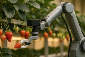 ABC株式会社、AI認知技術を活用した自動いちご自動受粉・収穫ロボットの開発プロジェクトを開始