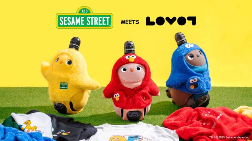 「LOVOT」と「セサミストリート」がコラボレーション！キャラクターの“ふわもこ”を模したコラボウェアが登場 」「LOVOT ストア」にエルモたちがやってくる！