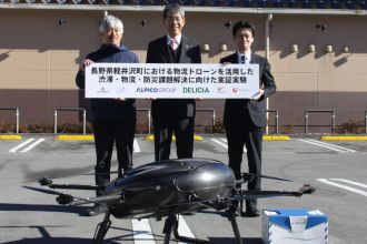 エアロネクスト、軽井沢で渋滞・防災などの課題解決に向けたドローン物流の実証実験を実施