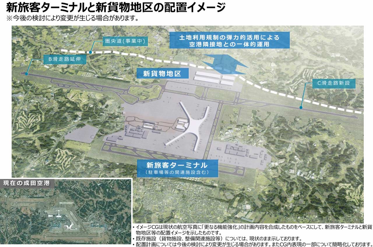 空飛ぶクルマの空港での受け入れは……成田国際空港を「上から見たら」バーティポートや発着ルート、そして航空機が飛ぶための「必要悪」をどう避ける[相良静造のUnmanned World] Vol.06