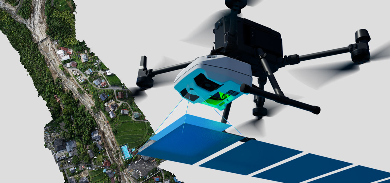 カラー点群やオルソ画像の作成にも対応