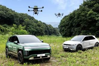 現代自動車、森林再生用「IONIQ 9シードボールドローンステーション」を発表