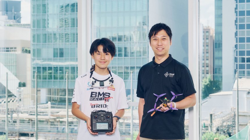 ドローンレース界の新星！高校生レーサー山本悠貴選手とドローンショー・ジャパンがスポンサー契約を締結
